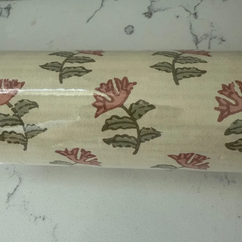 Mulberry Home Mulberry Sprig Wallpaper Roll – 70cm x 10m – Beige - NEW/Sealed